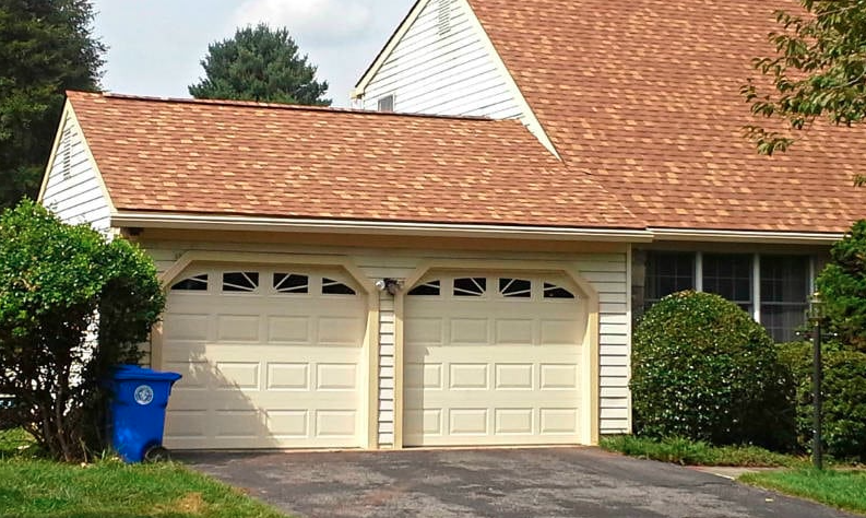Residential-house-two-garage-doors