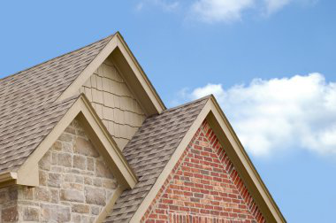 Close-up of CertainTeed shingles installed on a roof.